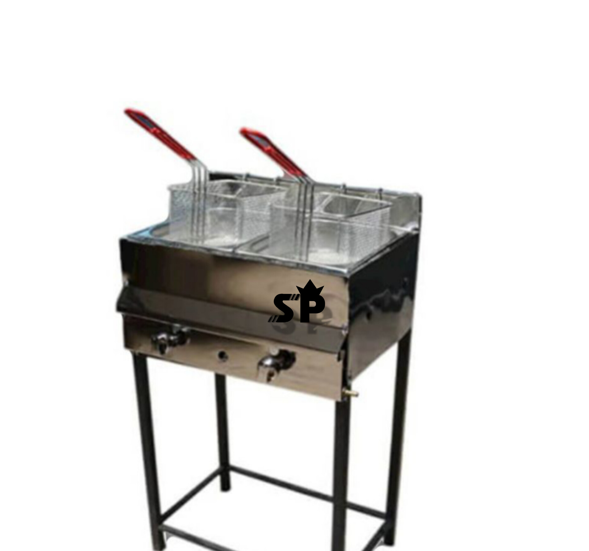 سرخ کن گازی دو لگن استیل پیشرو